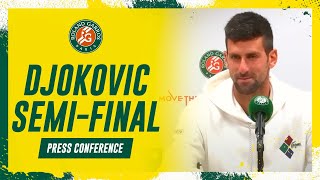 Djokovic semifinal press conference  RolandGarros 2023 [upl. by Etennaej]