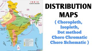 Distribution Maps in Geography In Hindi  NCERT [upl. by Geffner]