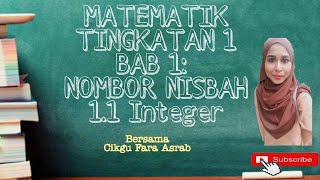 MatematikKSSM Tingkatan 1 Bab 1 Nombor Nisbah Integer [upl. by Nnyllaf]