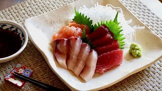 Sashimi Recipe  Japanese Cooking 101 [upl. by Tobie756]