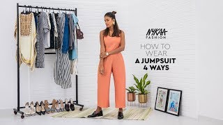 How To Style Your Look  1 Jumpsuit 4 Styles  Nykaa Fashion [upl. by Patsis]