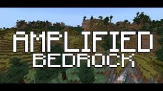 Minecraft Tutorial  How to get Amplified World on MC Bedrock EASY [upl. by Constanta]