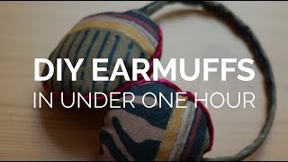 DIY Earmuffs in under one hour [upl. by Reffotsirk]