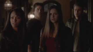 Damon and Elena 4x12 Damon and Elena hug Damon punches Stefan [upl. by Nysa224]