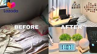 SMALL ROOM MAKEOVER PH with shopee and lazada links [upl. by Nessie]