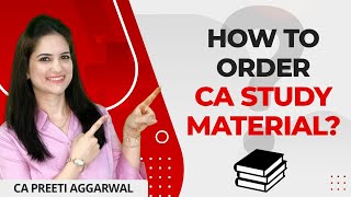 How to Order ICAI Study Material after registration  ICAI [upl. by Speroni848]