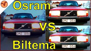 Testar LED Konvertering  Osram LEDriving vs Biltema H4 LED [upl. by Ttiwed]