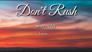 Shenseea Dont Rush lyrics [upl. by Neona]