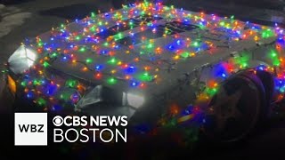 Massachusetts police warn about Christmas lights on cars [upl. by Aniad453]