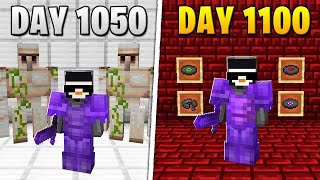 I Survived 1100 Days in HARDCORE Minecraft [upl. by Bergess800]