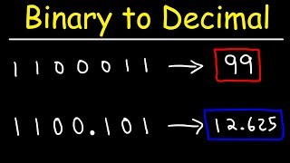 How To Convert Binary To Decimal  Computer Science [upl. by Anaitat176]