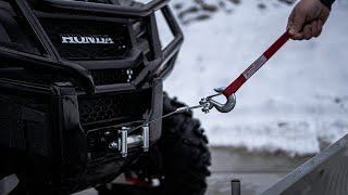 Honda Pioneer UTV SXS Warn Winch Install [upl. by Buckler]