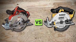 Which is best DEWALT vs MILWAUKEE 612quot Circular Saw [upl. by Prussian]