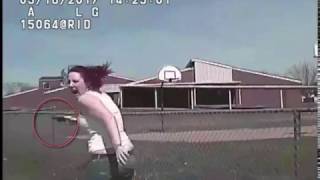 Raw Video shows wanted suspect Madison Dickson being run over by police [upl. by Aylmar]