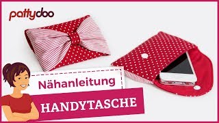 Handytasche selber nähen  pattydoo Nähanleitung [upl. by Enoed]