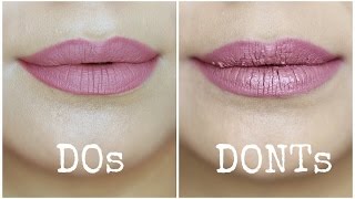 Liquid Lipstick Mistakes to Avoid  Dos and Donts [upl. by Kroo]