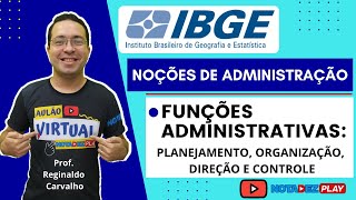 Funções Administrativas Planejamento Organização Direção e Controle [upl. by Seldun]