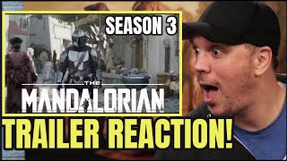 THE MANDALORIAN SEASON 3 TRAILER REACTION  Disney [upl. by Nyrad864]