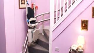 Handicare Stairlift 2000 Curved Stairlift [upl. by Eidnarb616]