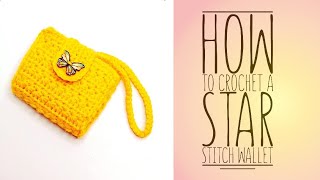 Easy to Crochet Wallet Star Stitch Design [upl. by Eirrem]