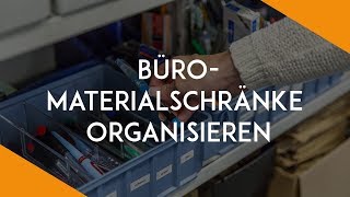 Gemeinsam genutzte Büromaterialschränke organisieren  BüroKaizen [upl. by Frederico]