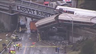 Deadly Amtrak train derails in Washington state [upl. by Giffard]