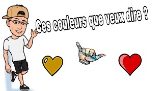 LES SIGNIFICATION DE COULEURS DES EMOJIS COEURS [upl. by Levenson]