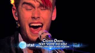 September  Colton Dixon American Idol Performance [upl. by Kciderf]