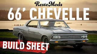 THIS RESTOMOD CHEVELLE IS A BEAST  66 Chevelle LS2 Build Sheet [upl. by Bevash14]