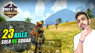 23 KILLS WITH NEW CHARACTERS  FREE FIRE 3rd ANNIVERSARY SPECIAL GAMEPLAY [upl. by Nosyd]