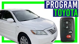 How To Program Toyota Smart Key Fob At Home [upl. by Eidnas]