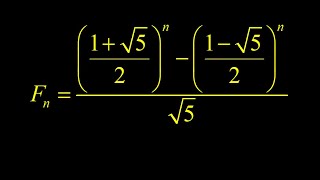 Calculating Fibonacci sequence terms from Binets formula the explicit Fibonacci formula [upl. by Nylaehs880]