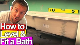 HOW TO LEVEL AND FIX A BATH TUB  Plumbing Tips [upl. by Adali]