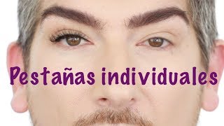 Como poner pestañas individuales  una por una  efecto natural [upl. by Tamara]