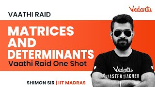 Matrices amp Determinants Class 12 OneShot  JEE 2022  Vaathi Raid  Shimon Sir  V Master Tamil [upl. by Starling]