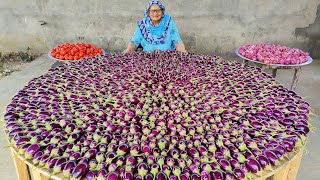 BRINJAL CURRY RECIPE  VEG VILLAGE FOOD [upl. by Foley]