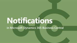 Business Central  Notifications [upl. by Ambrosius]