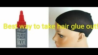 Best amp Easiest Way to Remove Hair Glue [upl. by Netram]