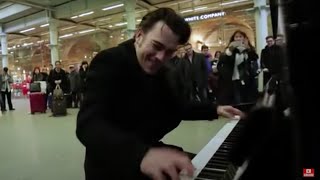 Henri Herbert Rocks The St Pancras Public Piano [upl. by Nus]