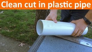 How to Cut PVC or ABS Pipe Straight [upl. by Accebar]