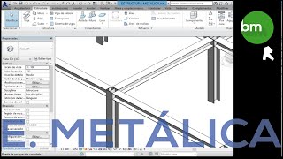 REVIT Estructura metálica [upl. by Lebam]