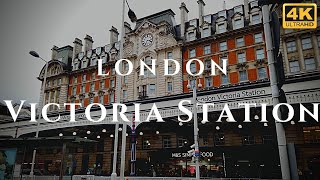 London Victoria Station Walk Through England 4K [upl. by Aiset598]