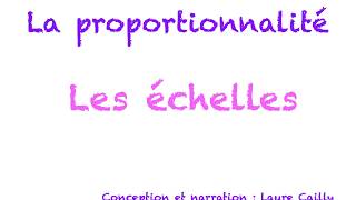 La proportionnalité les échelles [upl. by Hellah]