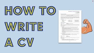 How to write a CV Get noticed by employers [upl. by Vickey82]