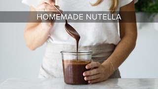 HOW TO MAKE NUTELLA  healthy nutella recipe [upl. by Ruddie909]