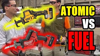 DeWalt Atomic Reciprocating Saw vs Milwaukee M18 FUEL Hackzall  Thursday Throwdown [upl. by Akcinat316]