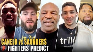 PRO FIGHTERS PREDICT CANELO ALVAREZ VS BILLY JOE SAUNDERS [upl. by Retsub]