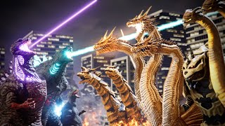 EVOLUTION of KING GHIDORAH GODZILLA Size Comparison 19642019 [upl. by Algie]