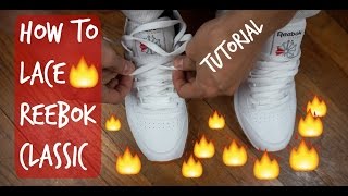 How to Lace Reebok Classics Nikes Jordans 2020 HD [upl. by Ginger]