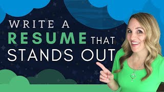 How To Write A Resume That Stands Out  5 BEST Resume Writing Tips [upl. by Lirba237]